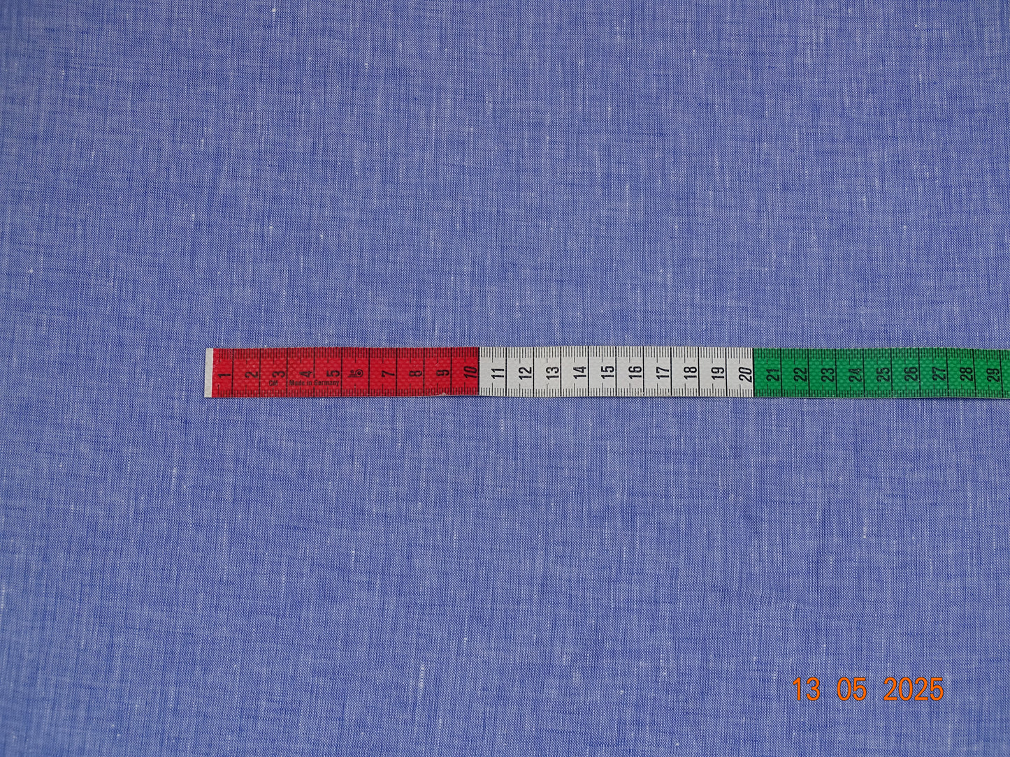 Himmelblaues Leinen meliert C-005