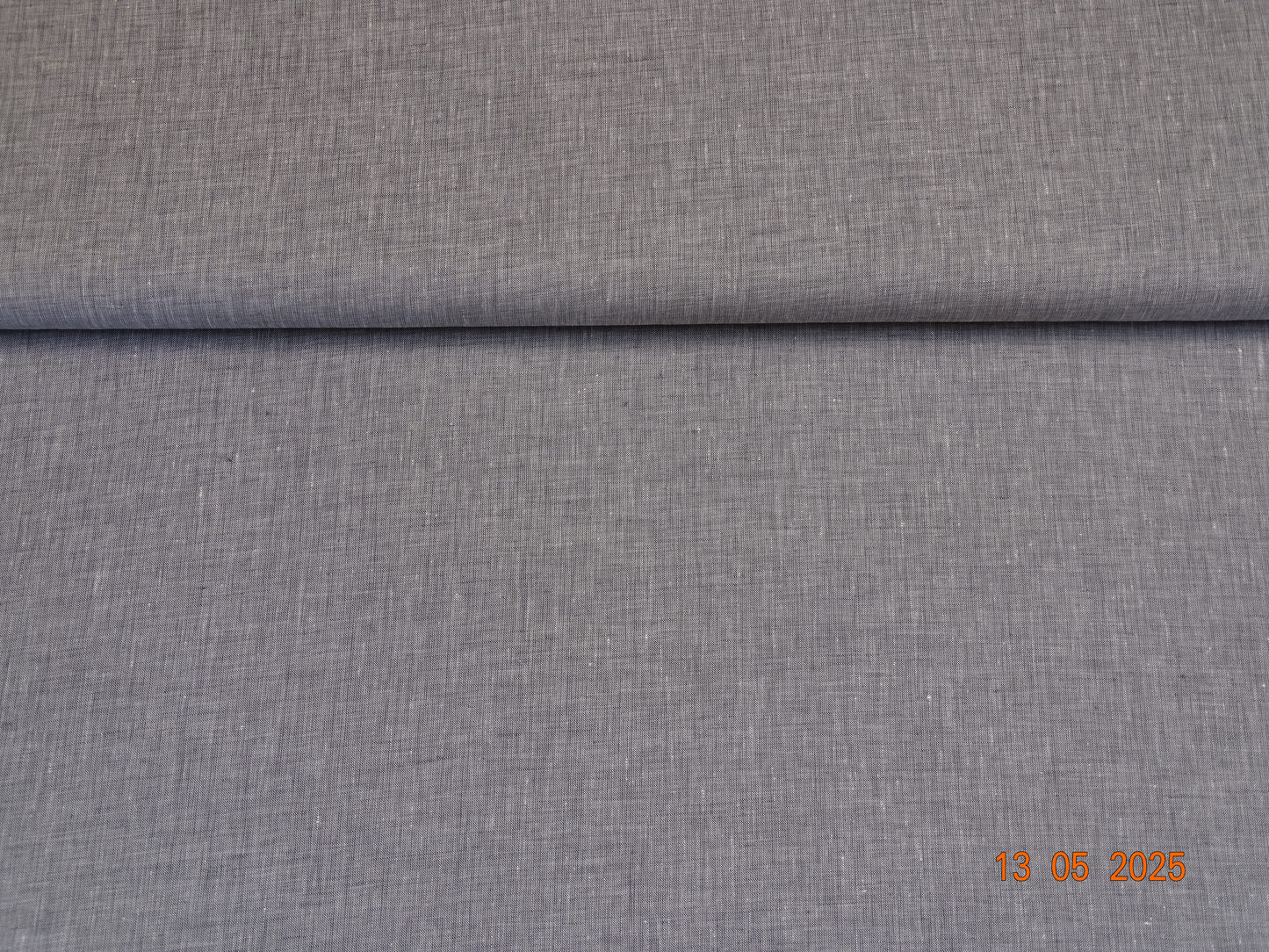 Graues Leinen meliert C-009