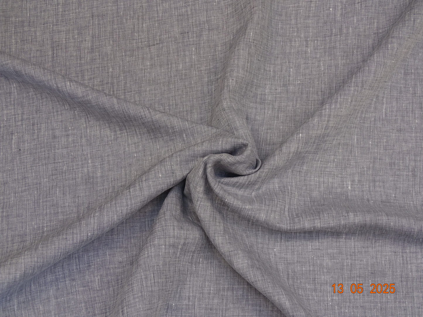 Graues Leinen meliert C-009