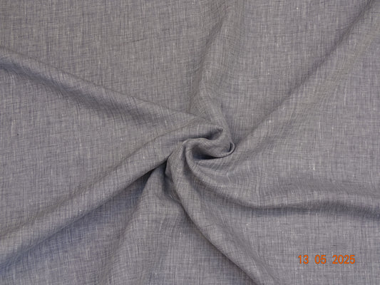 Graues Leinen meliert C-009