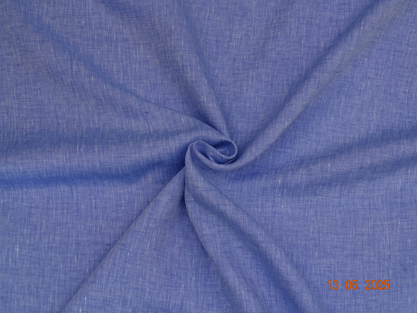Himmelblaues Leinen meliert C-005