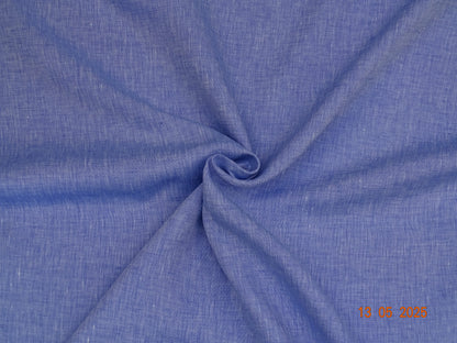 Himmelblaues Leinen meliert C-005