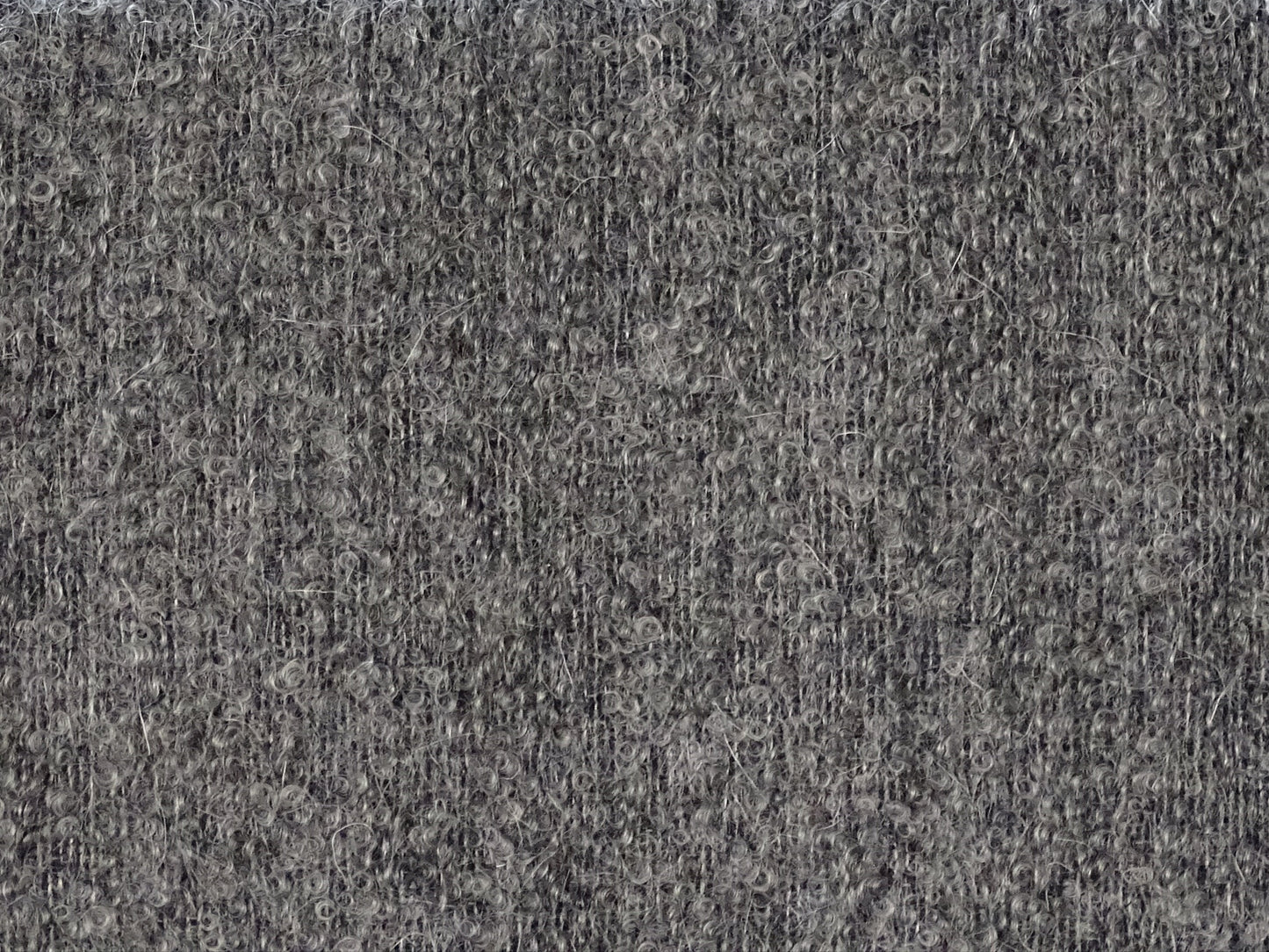 Bouclé Wolle grau H-010