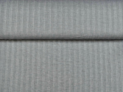 Fischgrät graues Leinen meliert C-001