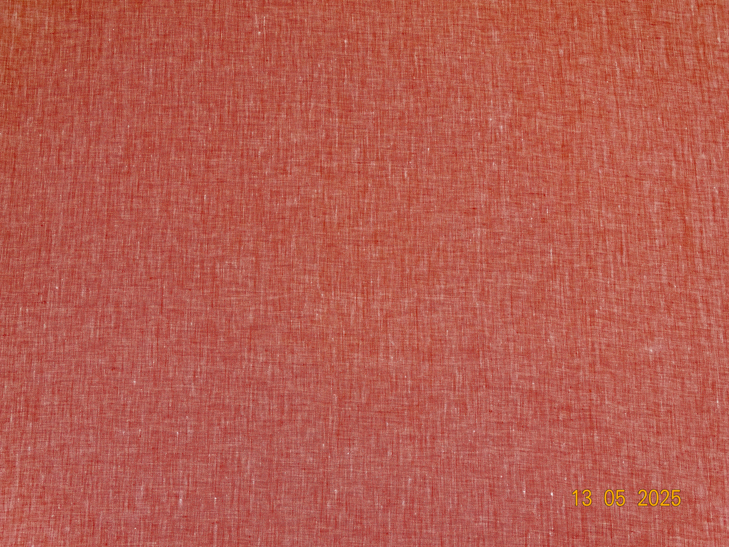 koralle orange Leinen meliert C-008