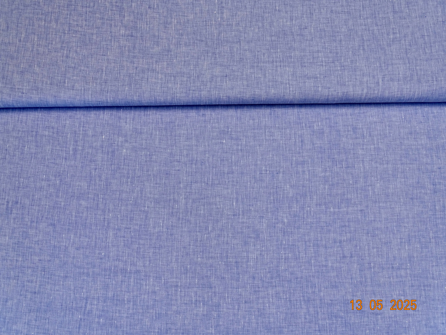 Himmelblaues Leinen meliert C-005