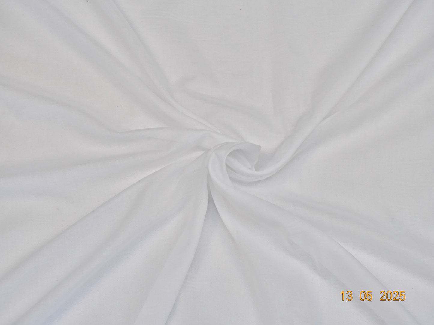 Weißer Baumwoll-Voile E-001