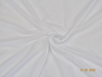 Weißer Baumwoll-Voile E-001