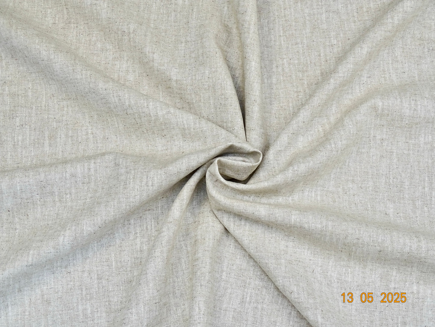 Halbgraues, natürliches, dünnes, halbgebleichtes Leinen B-017
