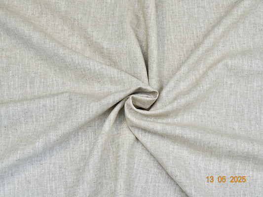 Halbgraues, natürliches, dünnes, halbgebleichtes Leinen B-017