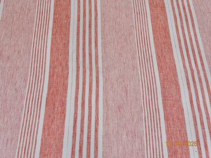 Orange gestreiftes Leinen A-001