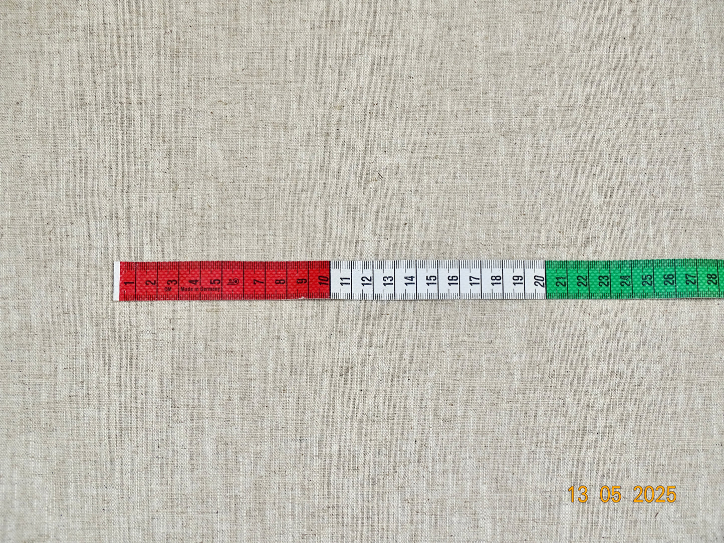 Halbgraues, natürliches, dünnes, halbgebleichtes Leinen B-017
