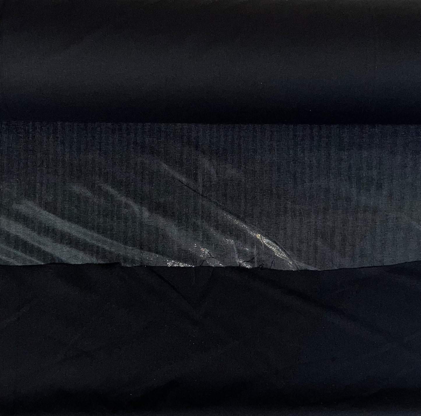 Strijk vlieseline / plakkatoen zwart dik M-003