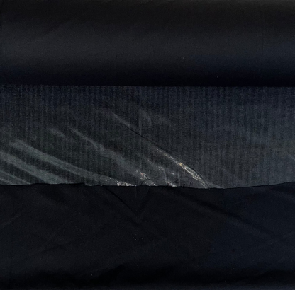 Strijk vlieseline / plakkatoen zwart dik M-003