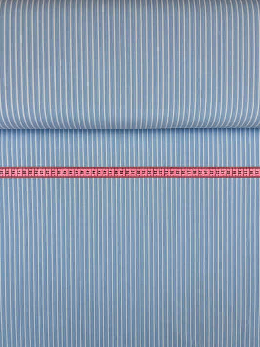 Egyptische katoen klassieke blauw/wit steep N-003