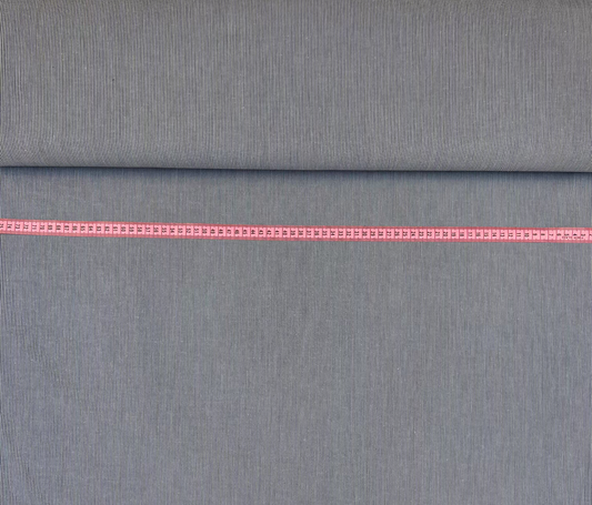 Egyptische katoen zwarte fijne streep N-004