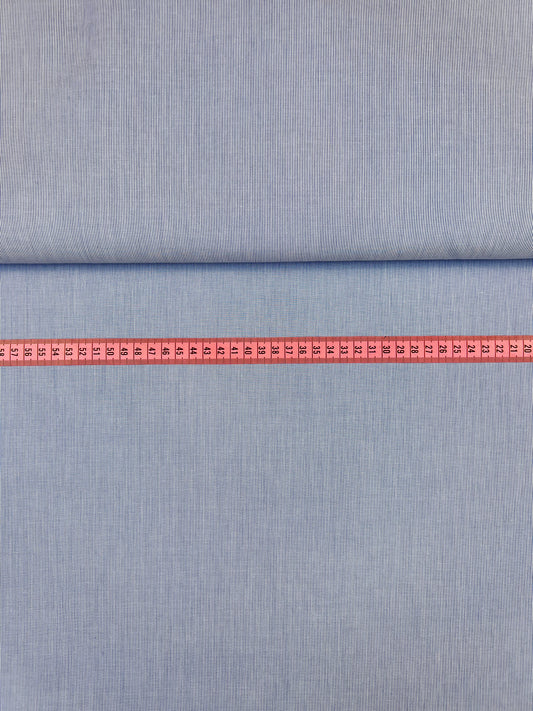 Egyptische katoen fijn gestreept marine blauw N-006