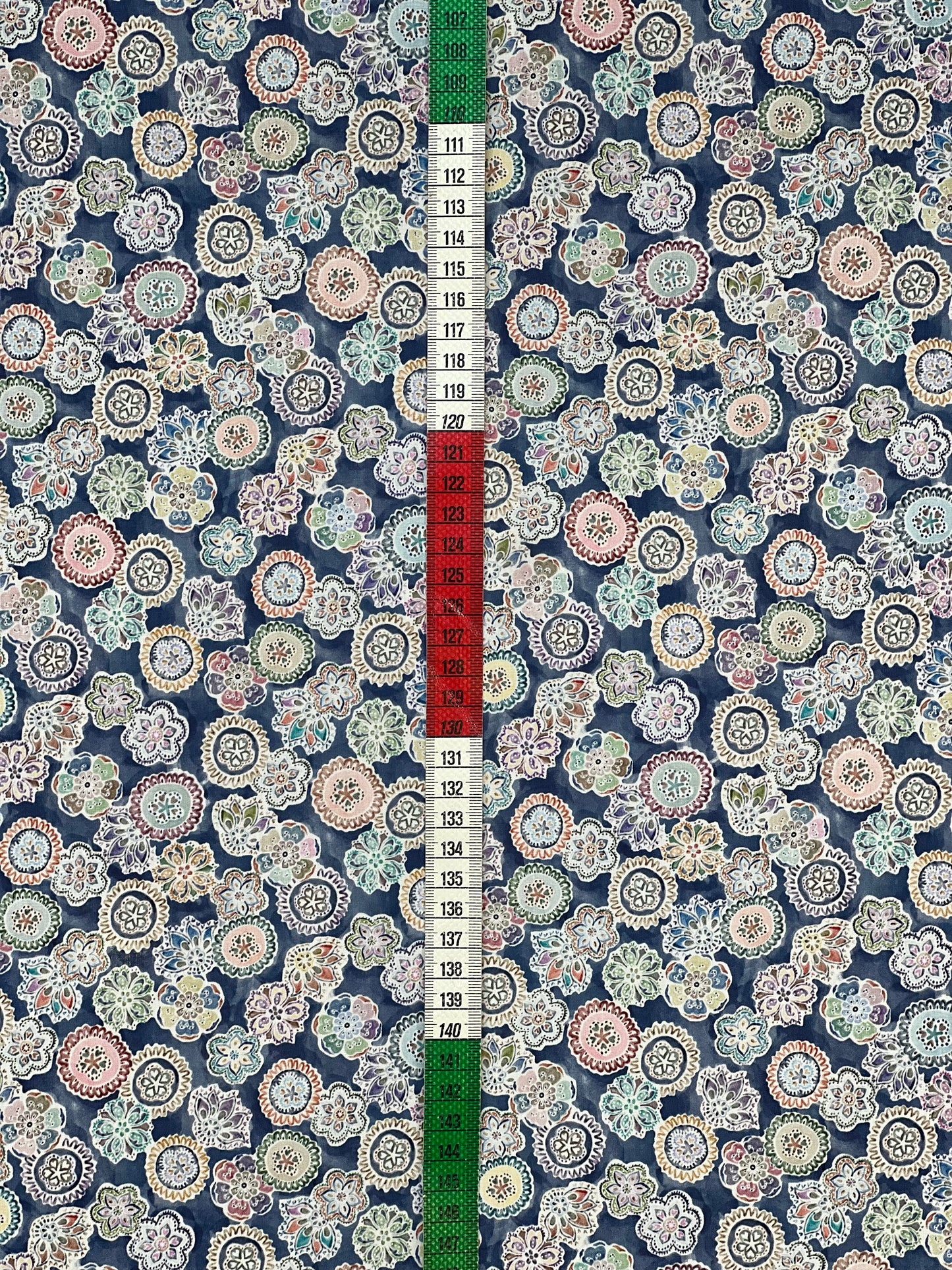 Baumwolle bunte Blüte I-006